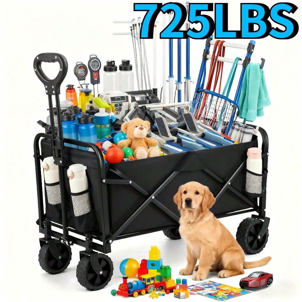 Sports Equipment Trolley - Multi‑functional Practical Wagon Cart Heavy Duty