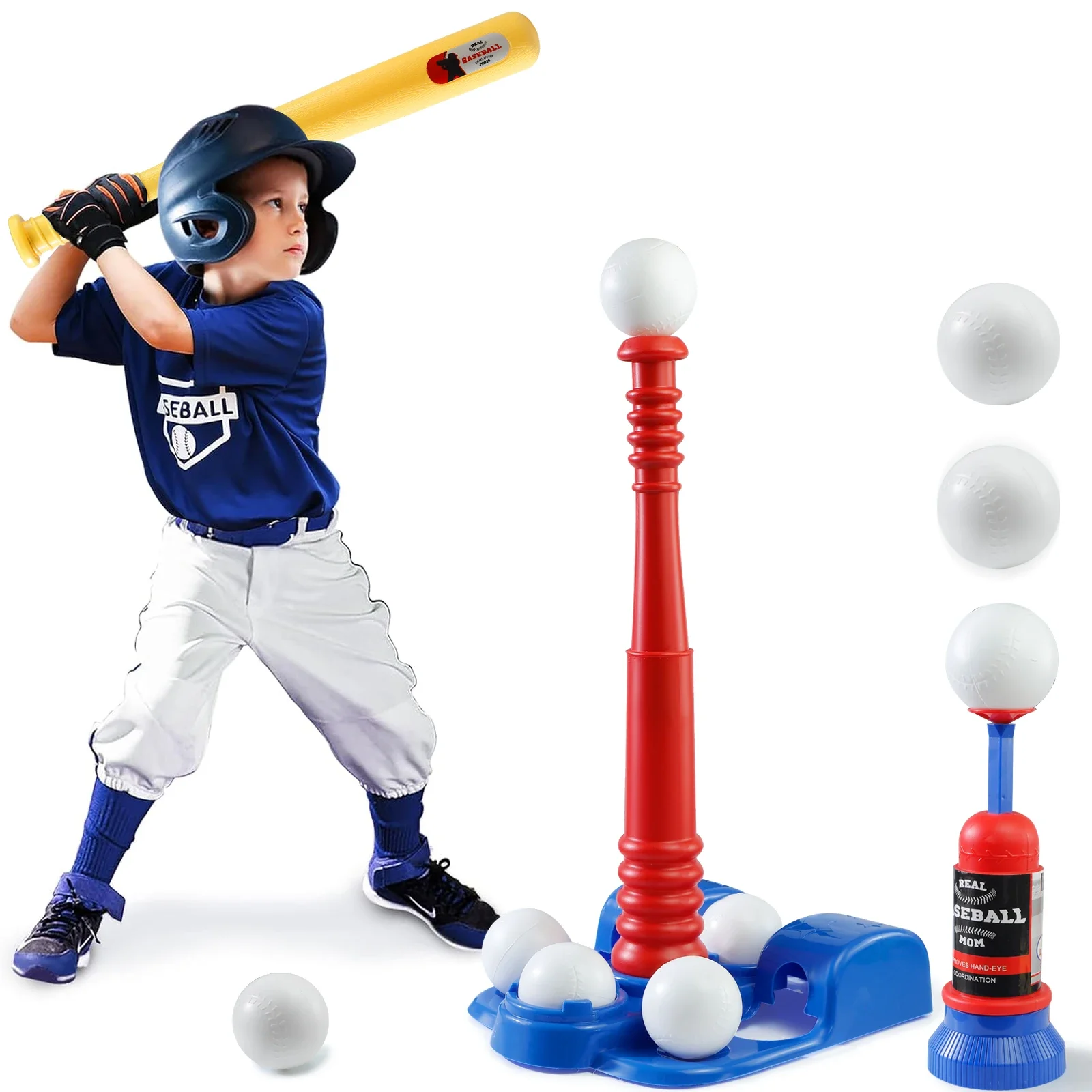 MQUDUO 2-in-1 Baseball Batting - đánh giá và giá Sports Equipment For Boys
