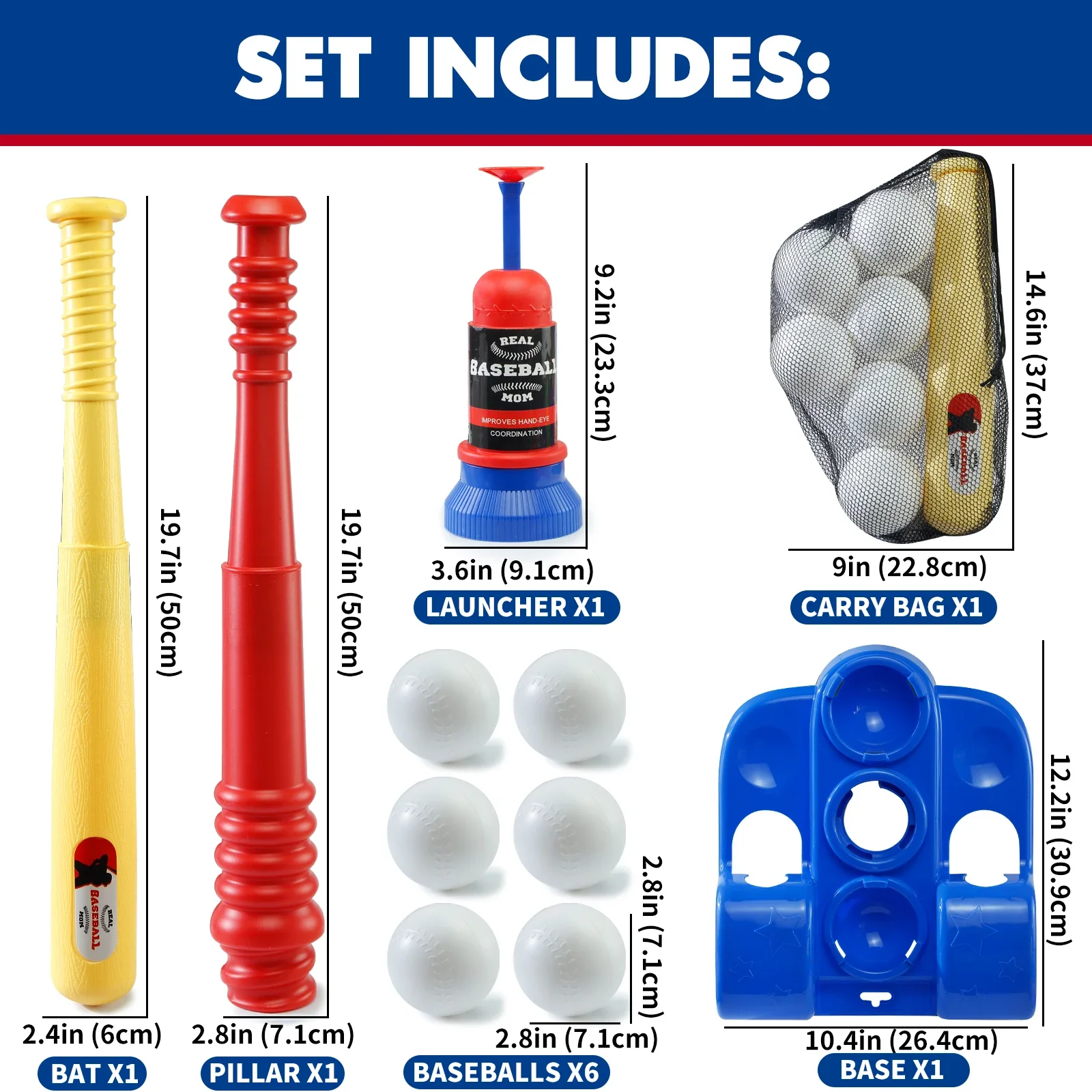 MQUDUO 2-in-1 Baseball Batting - đánh giá và giá Sports Equipment For Boys