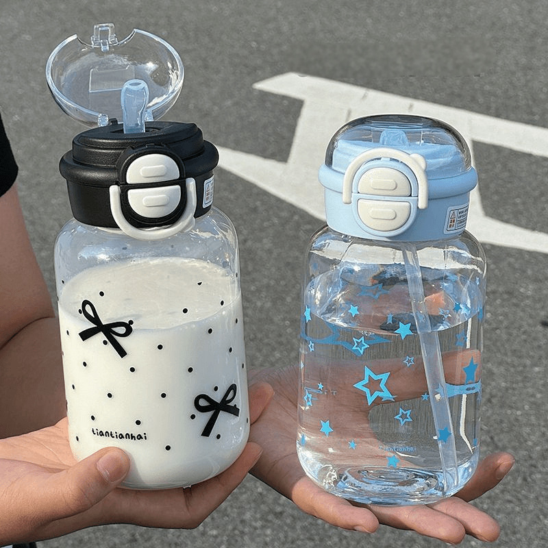 Cute Water Bottle with Straw P - đánh giá và giá Sports Equipment 5 Years Old