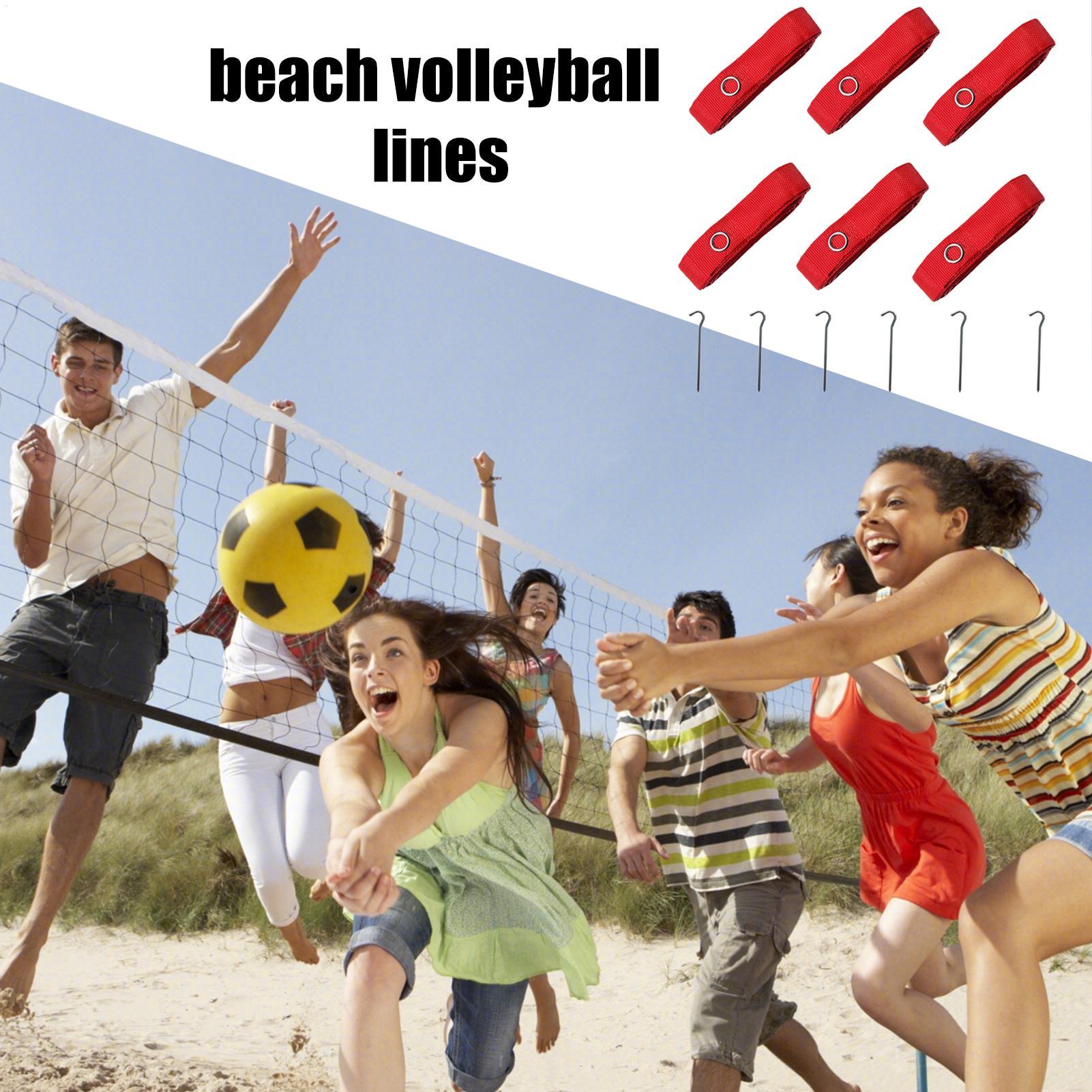 6x Beach Volleyball Lines Equi - đánh giá và giá Sports Equipment Volleyball