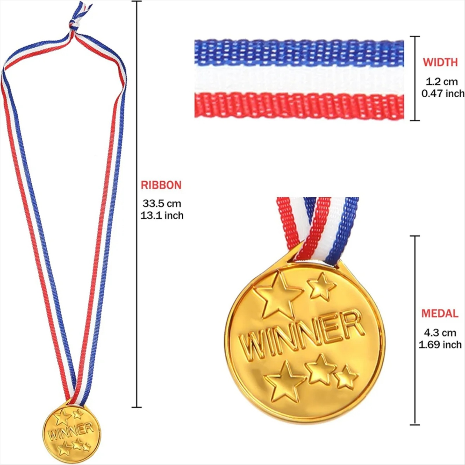 30Pcs Plastic Gold Winners Med - đánh giá và giá Sports Equipment For Kindergarten